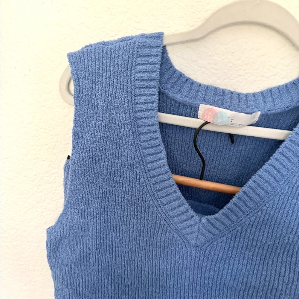 Free People Blue Knit skirt set - Picture 4 of 10